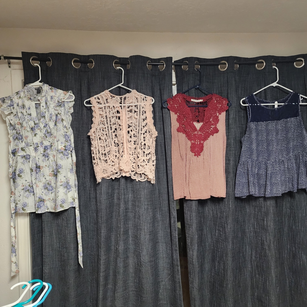 Xhilaration Floral and Lace Blouse Collection